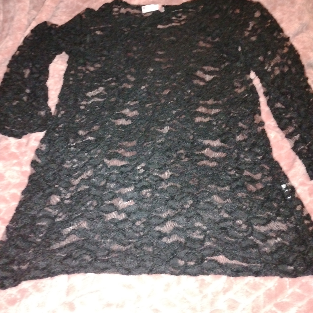 Chris & Carol Black Lace Mini Dress